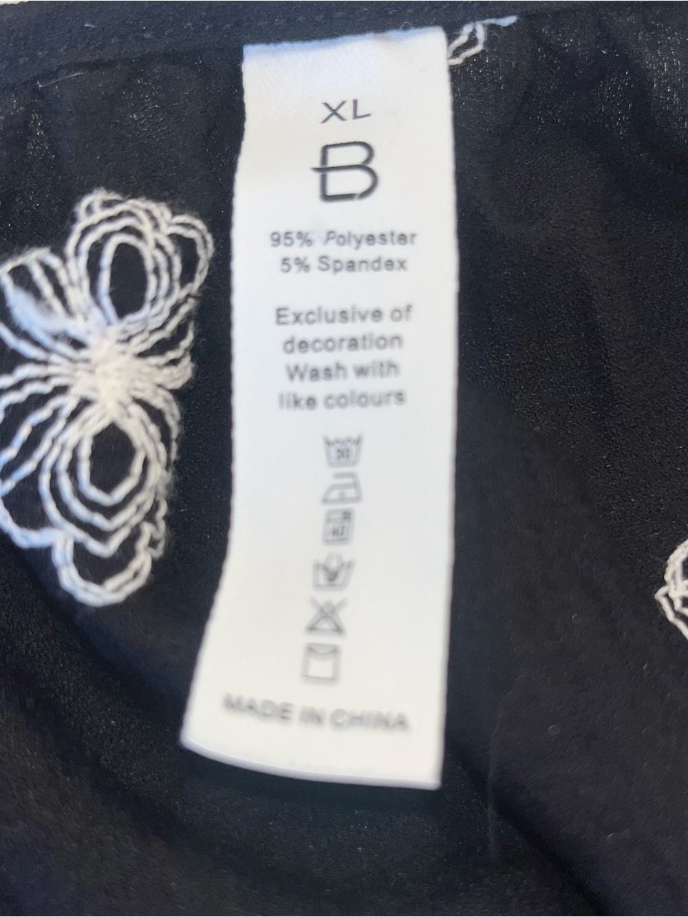 Blooming Jelly Black & White Embroidered V-Neck Swim Cover-Up Dress. NWOT - Picture 9 of 13